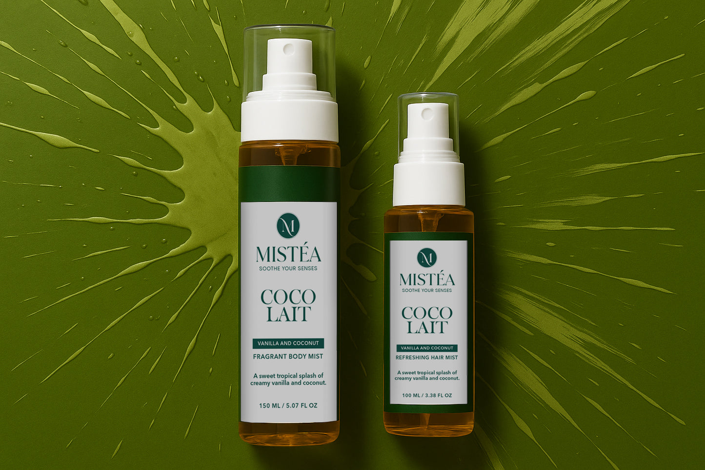 COCOLAIT Vanilla & Coconut Complete Care Bundle - Body & Hair Mist Set